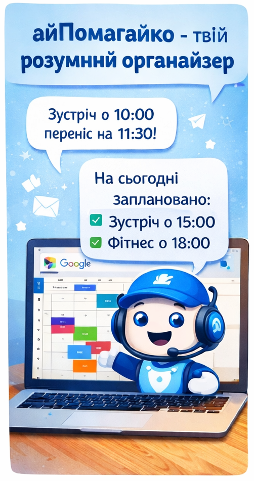 Демо айПомагайко — підтвердження події